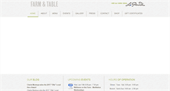Desktop Screenshot of farmandtablenm.com