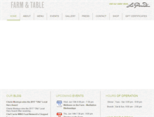 Tablet Screenshot of farmandtablenm.com
